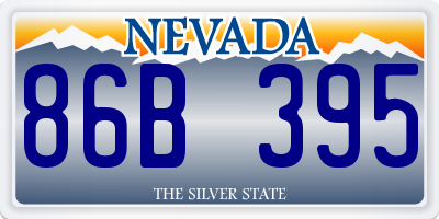 NV license plate 86B395