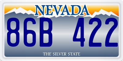 NV license plate 86B422