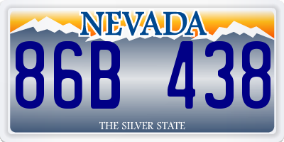 NV license plate 86B438