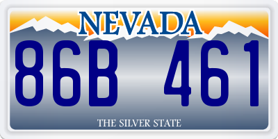 NV license plate 86B461