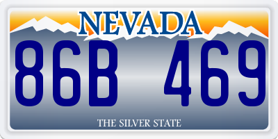 NV license plate 86B469