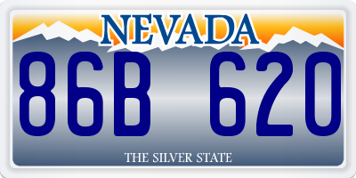 NV license plate 86B620