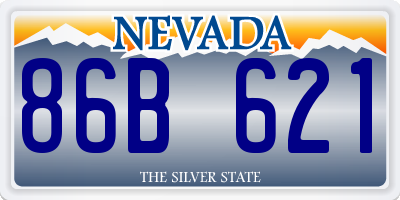 NV license plate 86B621