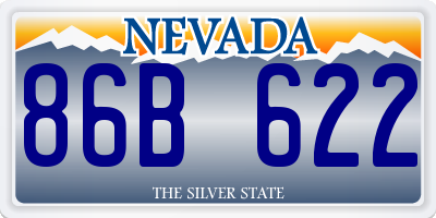 NV license plate 86B622