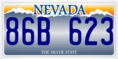NV license plate 86B623