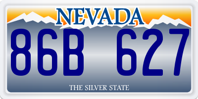 NV license plate 86B627