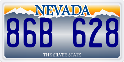 NV license plate 86B628