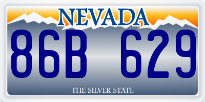 NV license plate 86B629