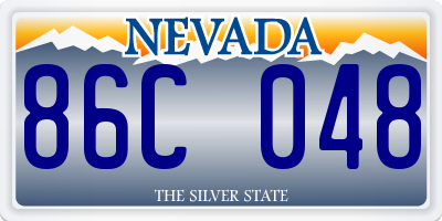 NV license plate 86C048