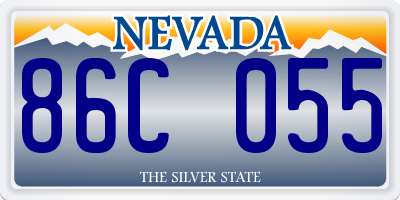 NV license plate 86C055