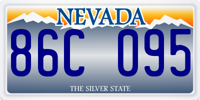 NV license plate 86C095
