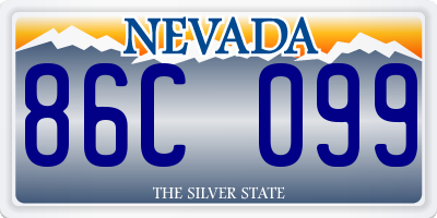 NV license plate 86C099