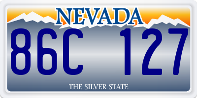 NV license plate 86C127