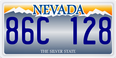 NV license plate 86C128