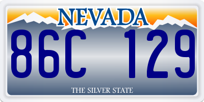 NV license plate 86C129