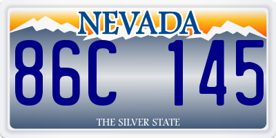 NV license plate 86C145