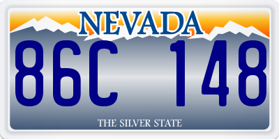 NV license plate 86C148