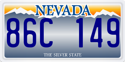 NV license plate 86C149
