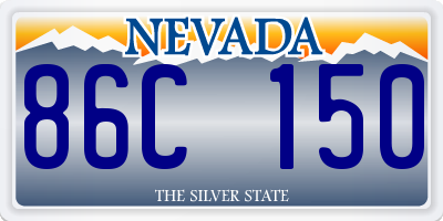 NV license plate 86C150