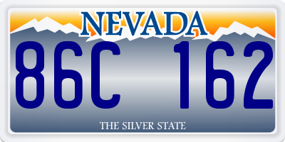 NV license plate 86C162