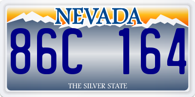 NV license plate 86C164