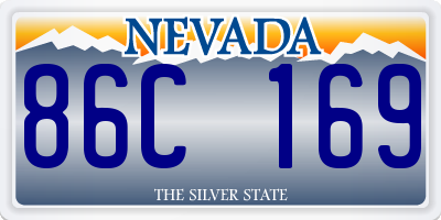 NV license plate 86C169