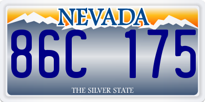 NV license plate 86C175