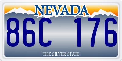 NV license plate 86C176