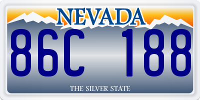 NV license plate 86C188