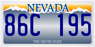 NV license plate 86C195