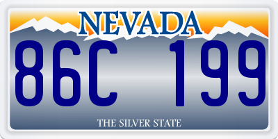 NV license plate 86C199