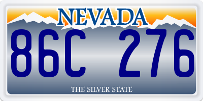 NV license plate 86C276