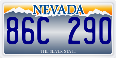 NV license plate 86C290