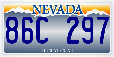 NV license plate 86C297