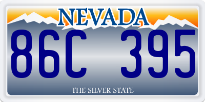 NV license plate 86C395
