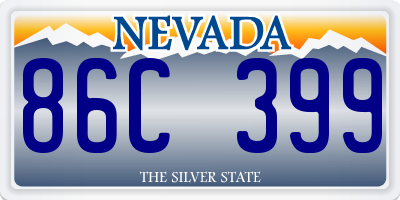 NV license plate 86C399