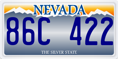 NV license plate 86C422