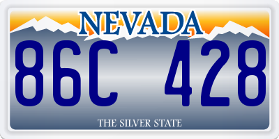 NV license plate 86C428