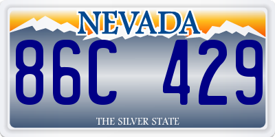 NV license plate 86C429