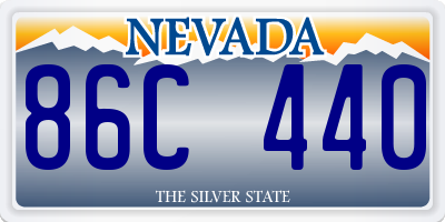 NV license plate 86C440