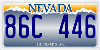 NV license plate 86C446