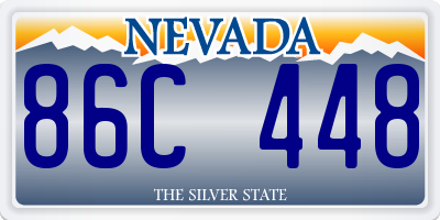 NV license plate 86C448