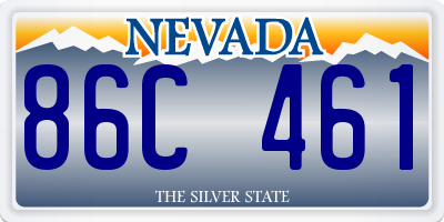 NV license plate 86C461