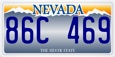 NV license plate 86C469