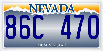 NV license plate 86C470