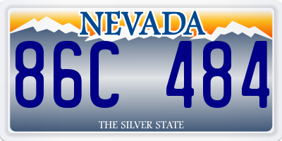 NV license plate 86C484