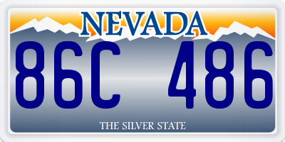 NV license plate 86C486