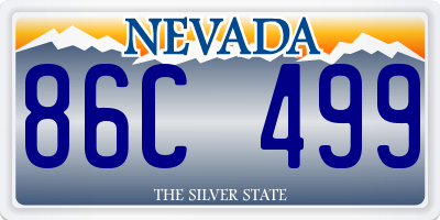 NV license plate 86C499