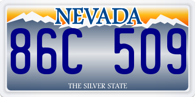 NV license plate 86C509