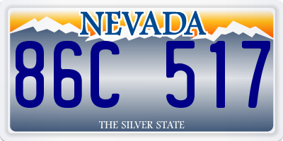 NV license plate 86C517